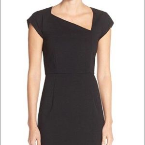 French connection asymmetric neckline sheath